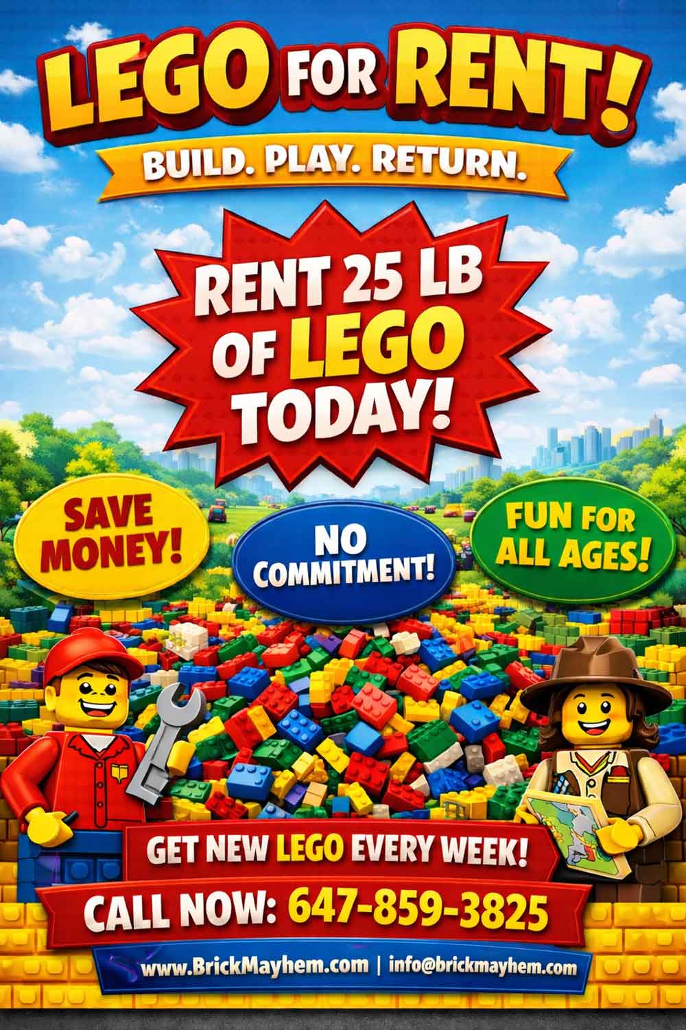 rent lego for your party